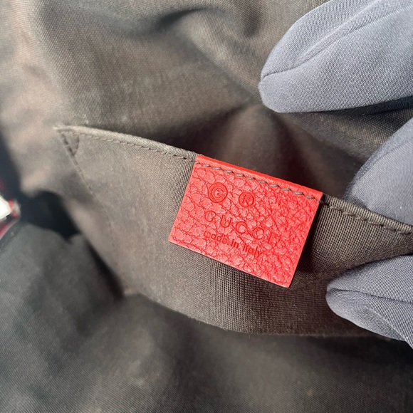 Gucci Red Leather Mini Dome Bag - Picture 9 of 11